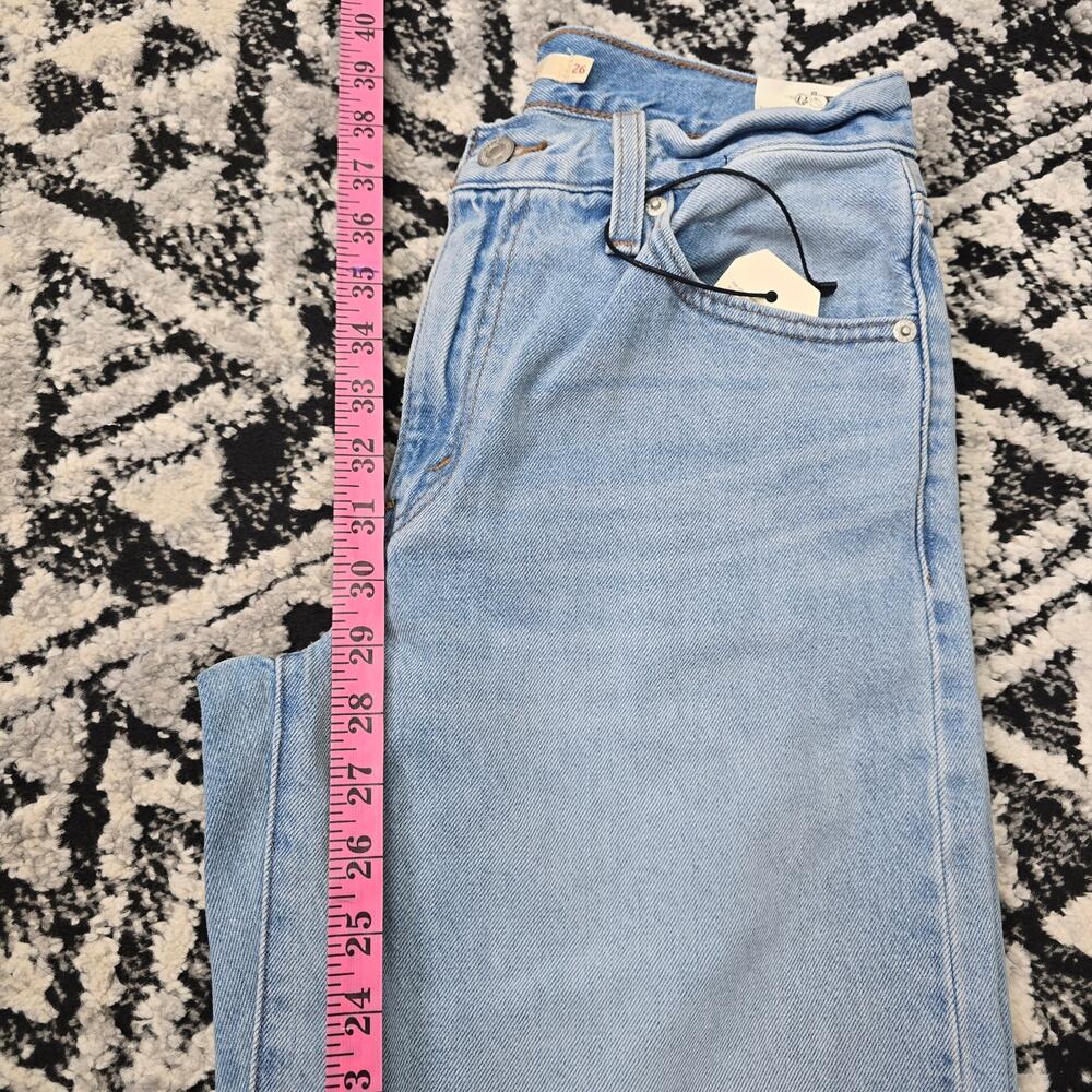 LEVI'S BAGGY DAD MID RISE STRAIGHT LEG JEANS, SIZE 26 X30, NWT - Picture 8 of 9